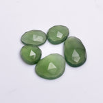Load image into Gallery viewer, 2 pcs A-one quality serpentine freeform Rosecut, faceted rosecut, loose gemstone for jewelry, jewelry making rosecut 9X7 14X12 mm
