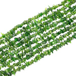 Load image into Gallery viewer, AAA Chrome Diopside Uncut Beads Strand, Chrome Diopside Chips Beads for Jewelry Making, 16" Inch Green Uncut Chip Beads, Freeform Uncuts