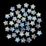 Load image into Gallery viewer, Flashy Rainbow Moonstone Star Shape Briolette's, Carved Faceted Star Shape Beads, 8 MM Star Shape Charms, Flashy Gemstone Crystals