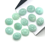 Load image into Gallery viewer, Natural Amazonite Evil Eye Shape Briolettes, AAA Amazonite Eye Shape Carved Beads, Evil Eye Hand Carved Gemstone Beads, 12 MM, Eye Charms