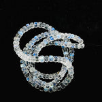 Load image into Gallery viewer, Supreme Quality RAINBOW MOONSTONE Faceted Rondelle Beads, Natural Rainbow Moonstone Beads, Flashy Rainbow Beads, 10'' Jewelry Making Beads