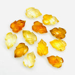 Load image into Gallery viewer, Natural Citrine Leaves Shape Carving Gemstone Beads, 9X13 MM Leaves Shape Loose Briolette's, Summer Leafs Beads, Wholesale Carving Beads