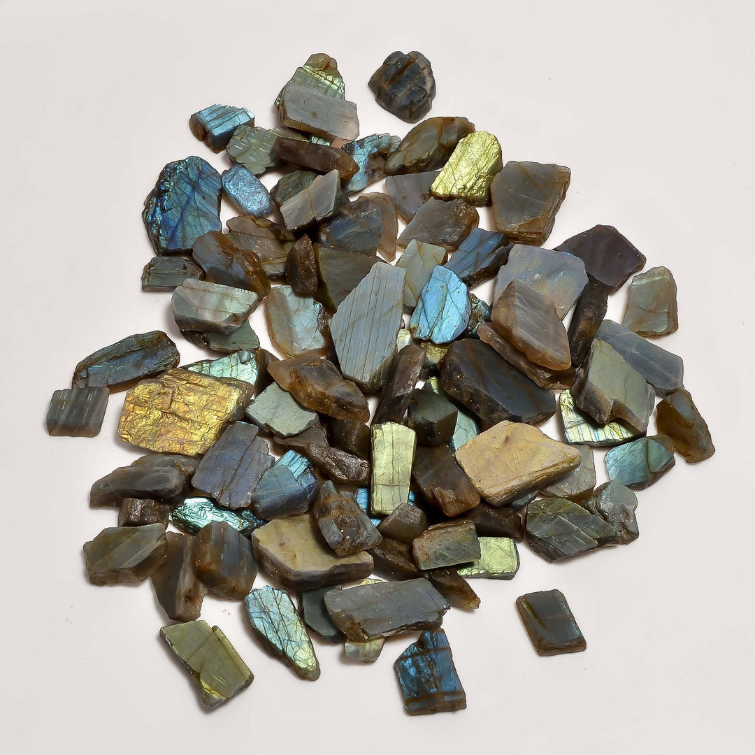 100% Natural Raw Labradorite Rough Gemstone, Labradorite Rough Crystal, Healing Crystal & Stones, Labradorite Slab and Slice 20X15 35X15 mm