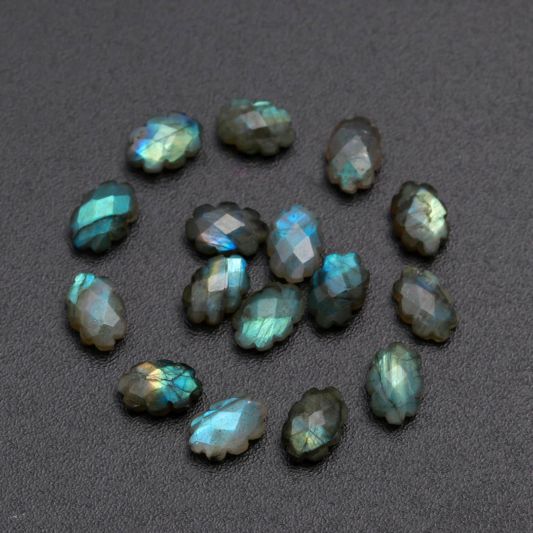 Natural Labradorite Clouds Shape Beads, Faceted Flashy Labradorite Cloud Shape Beads, Carved Cloud Shape Charms, 12 MM, Loose Briolettes