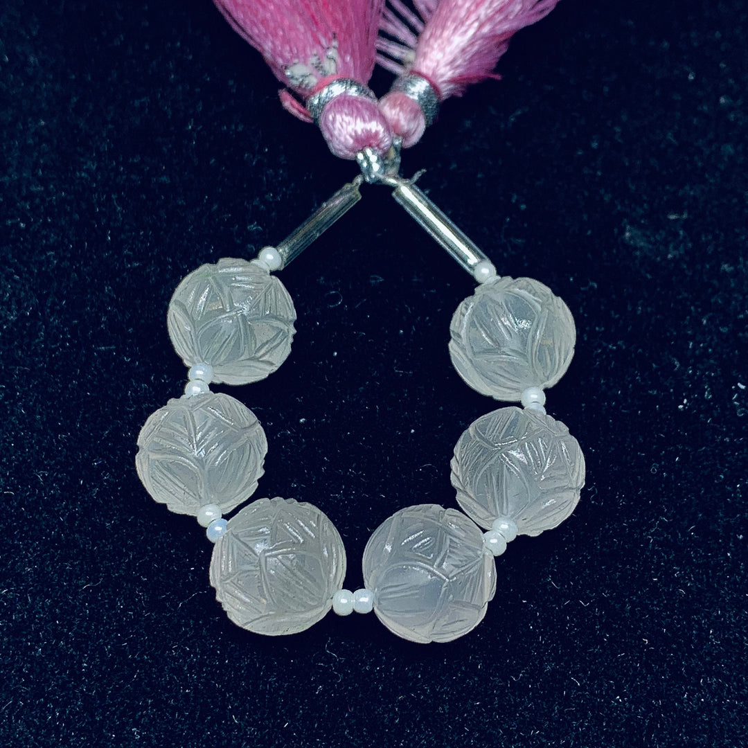 1,2,3,4,5 pcs 100% Natural Rose Quartz Carved Melon Shape Carving, Melon Shape Gemstone, Gemstone For Jewellery, 10 mm