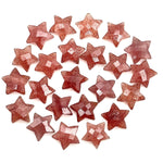 Load image into Gallery viewer, Natural Pink Strawberry Star Shape Briolettes, Strawberry Quartz Star Beads, Hand Carved Star for DIY Crafts, Shiny Star for Jewelry, 15 MM