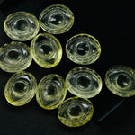 Load image into Gallery viewer, Beautiful Lemon Quartz Evil Eye Beads, Hand Carved Gemstone Beads, Quartz Eye Shape Beads, Evil Eye Protection Gemstone Beads, 10X12 MM