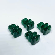 2,3,4,5 Pcs Natural Green Strawberry Hand Carved Teddy Shape, Teddy Shape Gemstone For Jewellery, Teddy Shape Gemstone, 12X8 mm