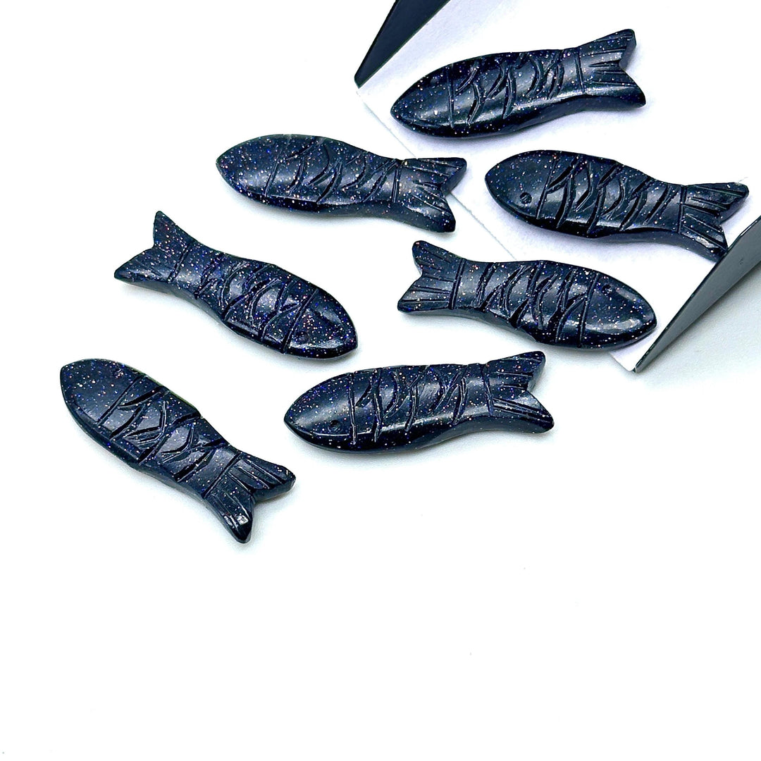 AAA Black Sunstone Handmade Fish Carving, Sunstone Fish Shape Carved Gemstone Briolette's, Jewelry Making Beads, 25 MM Loose Gemstone Fishes