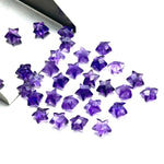 Load image into Gallery viewer, Natural Amethyst Faceted Stars Shape Briolettes, 8 MM Purple Amethyst Star Shape Beads For Jewelry Making, Mini Gemstone Star Charms Beads