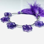 Load image into Gallery viewer, AAA Quality 100% Natural Amethyst Fancy Shape Carved Gemstone, Fancy Shape Carving, Carved Gemstone For Jewellery 12 mm