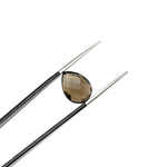 Load image into Gallery viewer, Natural Smokey Quartz Pear Shape Beads, AAA+ Quality Faceted Teardrop Bead, 9X12 MM Briolette Beads, Matched Pairs, Jewelry Making Beads