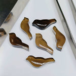 Load image into Gallery viewer, 2,3,4,5 Pcs Natural Smokey Quartz Hand Carved Bird Shape, Carved Bird Shape Gemstone For Jewellery, Bird Shape Gemstone, 20X8 mm