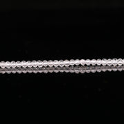 Clear Crystal Quartz Round Beads, Natural Crystal Micro Faceted Round Beads, Loose Crystal Beads for Jewelry Making, 13 Inches, 2-2.5 MM