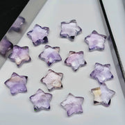 Natural Ametrine Faceted Star Shape Briolettes, AAA Ametrine Hand Carved Star Shape Beads, Star Shape Gemstone, Loose Star Beads, 10 MM