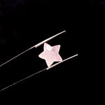 Load image into Gallery viewer, Natural Rose Quartz Star Shape Briolettes, AAA Pink Quartz Faceted Star Charms, Wholesale Loose Beads for Jewelry, 12 MM, Star Crystal Beads