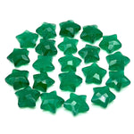 Load image into Gallery viewer, Natural Green Onyx Star Shape Briolettes, Carved Star Shape Beads, Green Onyx Faceted Star Charms, Wholesale Loose Beads for Jewelry, 12 MM