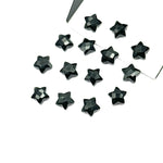 Load image into Gallery viewer, AAA Black Onyx Star Shape Briolette's, Natural Black Onyx Faceted Carved Star Shape Beads, Loose Star Gemstone, Star Carvings 8 MM