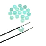 Load image into Gallery viewer, AAA Aqua Chalcedony Heart Shape Briolette's, Aqua Chalcedony Smooth Heart Shape Beads, Loose Gemstones, 8 MM Heart Charms for Jewelry