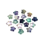 Load image into Gallery viewer, AAA Fluorite Faceted Star Shape Briolettes, Rainbow Fluorite Star Shape Gemstone Beads, Multi Fluorite Star Shape Loose Beads, 10 MM Stars