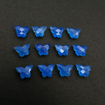 Load image into Gallery viewer, Hand Carved Blue Chalcedony Butterfly Beads (14x10 MM)