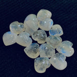 Load image into Gallery viewer, 5,6,7,8,9,10 pcs Natural Rainbow Moonstone smooth Heart Shape Gemstone, Loose Gemstone, Carved Gemstone, Gemstone For Jewellery10mm