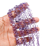 Load image into Gallery viewer, Natural Amethyst Pear Shape Beads, Purple Amethyst Smooth Pear Side Drill Beads for Jewelry Making, 7 Inch, 8-9 MM