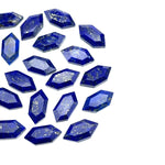 Load image into Gallery viewer, Lapis Lazuli Hexagon Shape Gemstone Beads, New Fancy Shape Charms For Jewelry, 7X14 Geometrical Gemstone Beads, Wholesale Carving Beads