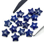 Load image into Gallery viewer, Lapis Lazuli Star Shape Briolettes, Natural Lapis Lazuli Faceted Star Charms, Wholesale Loose Beads for Jewelry, 12 MM, Hand Carved Beads