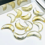 Load image into Gallery viewer, Natural Citrine Hand Carved Moon Shape Beads, AAA Citrine Faceted Crescent Moon Briolette's for Jewelry Making, 17 MM