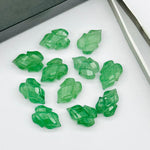 Load image into Gallery viewer, Natural c Shape Carving Gemstone Beads, 9X13 MM Leaf Shape Loose Briolette's, Green Leaves For Jewelry, Wholesale Beads