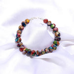 Load image into Gallery viewer, Rainbow Turquoise Beads Bracelet, Colorful Turquoise Faceted Rondelle Beads Bracelet, Women's Gift, Bohemian Beads Jewelry, Gift for Her