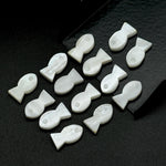 Load image into Gallery viewer, Mother Of Pearl Fish Charm Beads, Fancy Fish Shape Carved Gemstone, 7X14 MM Loose Gemstone Fishes For Jewelry, White Pearl Fish Carving