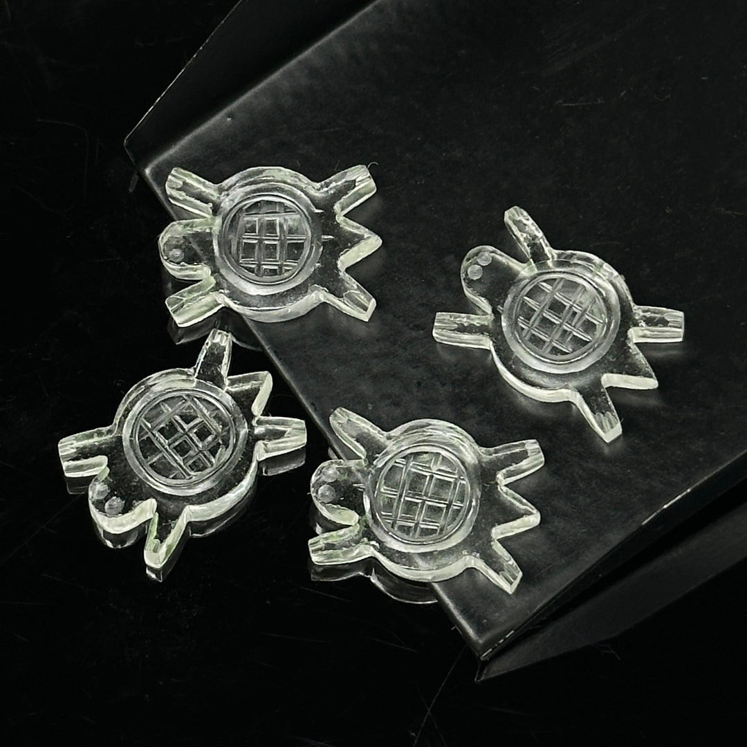 Natural Crystal Quartz Turtle Shape Carving, AAA Clear Crystal Turtle Shape Gemstone, 16 MM Loose Gemstones, Harmony in Stone, Healing Stone