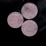 Load image into Gallery viewer, Natural Rose Quartz Evil Eye Shape Gemstone, AAA Rose Quartz Hand Carved Stone Beads For Jewelry Making, 28 MM, Round Evil Eye Carving
