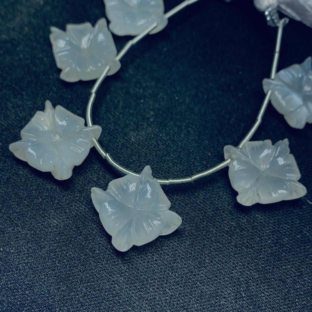 AAA Quality 100% Natural White Moonstone Fancy Shape Carved Gemstone, Fancy Shape Carving, Carved Gemstone For Jewellery 14 mm