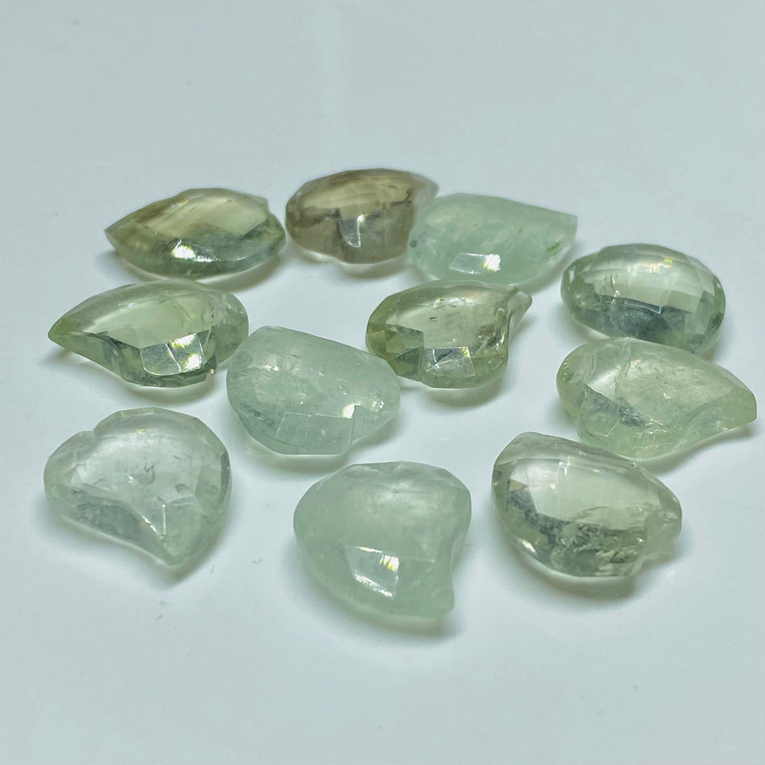 2,3,4,5,6 pcs 100% Natural Green Amethyst Heart Shape Gemstone, Natural Heart Shape Gemstone, Gemstone For Jewellery, 15X13 mm (Approx)