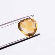 2 pcs A-one Quality Citrine freeform Rosecut, faceted rosecut, gemstone for jewelry, jewelry making rosecut 7X5 11X10 mm