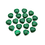 Load image into Gallery viewer, Hand Carved Malachite Heart Beads: AAA Quality, 10mm