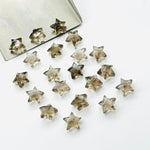 Load image into Gallery viewer, Natural Smokey Quartz Stars Shape Briolettes, AAA Brown Smokey Quartz Star Shape Beads, Jewelry Making Loose Gemstones, 6 MM Mini Star Charm