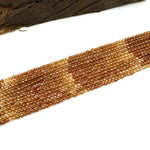 Load image into Gallery viewer, Natural Hessonite Shaded Faceted Round Shape Beads, 2 MM Brown Hessonite Gemstone Beads, 13 Inched Hessonite Loose Beads Strand for Jewelry