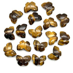 Load image into Gallery viewer, Natural Tiger Eye Shape Beads, AAA Tiger Eye Hand Carved Butterfly Briolettes, Gemstone Carvings, 13 MM Mini Butterfly Charm