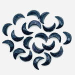 Load image into Gallery viewer, Pretty Black Sunstone Carved Moon Shape Beads, Hand Carved Moon Shape Gemstone Beads For Jewelry, Moon Shape Briolette's, Moon Charms 12 MM