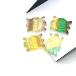 Load image into Gallery viewer, Natural Multi Fluorite Turtle Shape Carving, AAA Fluorite Turtle Shape Gemstone, 16 MM Loose Gemstones, Harmony in Stone, Healing Stone