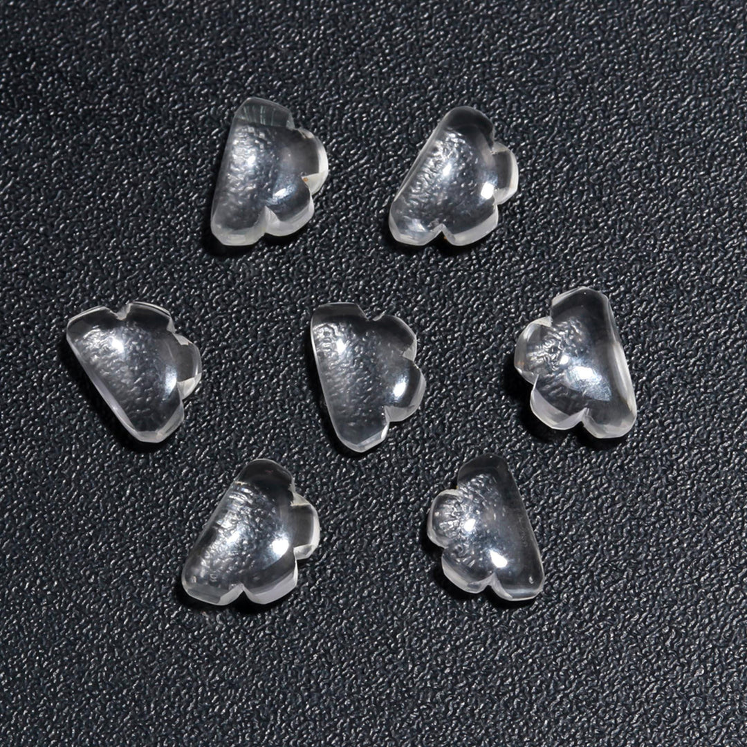 AAA Crystal Quartz Clouds Shape Beads, Natural Crystal Quarz Smooth Cloud Shape Beads, Carved Cloud Charms, 12 MM, Loose Carved Briolettes