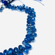 Amazing AAA Quality 100% Natural Kyanite Pear Shape Faceted Beads Strand, 7