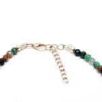 Load image into Gallery viewer, Dainty Chrysocolla Beaded Bracelet, Faceted Round Beads Bracelet, Gift for Her, 3 MM Beads Bracelet, 925 Silver Bracelet for Her