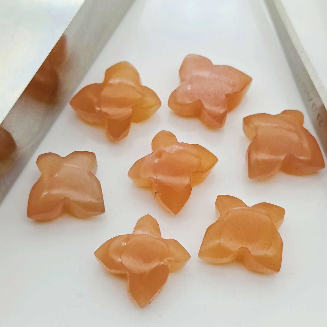 Natural Peach Moonstone Butterfly Shape Gemstone Beads, Hand Carved Smooth Butterfly Beads, Wholesale Loose Gemstone Beads 13X9-14X10 MM