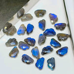 Load image into Gallery viewer, 2,3,4,5,6 Pcs 100% Natural Labradorite Clouds Shape Jewellery Making Loose Gemstone, Faceted Gemstone, Gemstone For Jewellery 12X7 mm