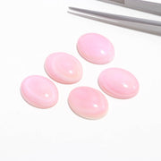 1 Pc Natural Mother of Pearl Oval Shape Carving, Pink Pearl Smooth Oval Cabochon, Wholesale Pearls, 12X16 MM Pearl Gemstones